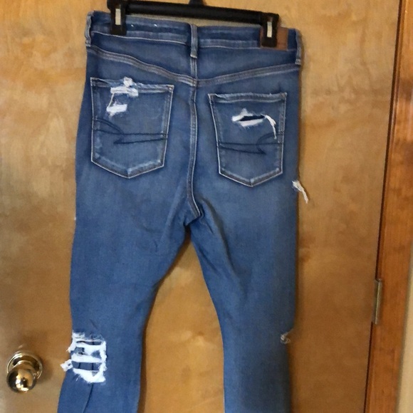 American Eagle- super high rise jegging- indigo blue - Picture 5 of 8
